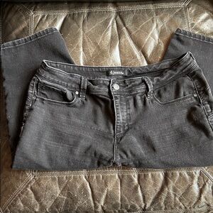 D. Jeans Charcoal Denim Capri Shorts